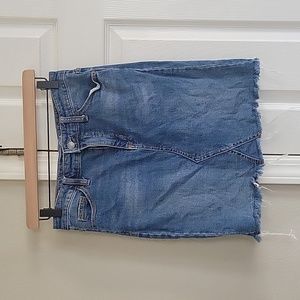 Denim mini skirt